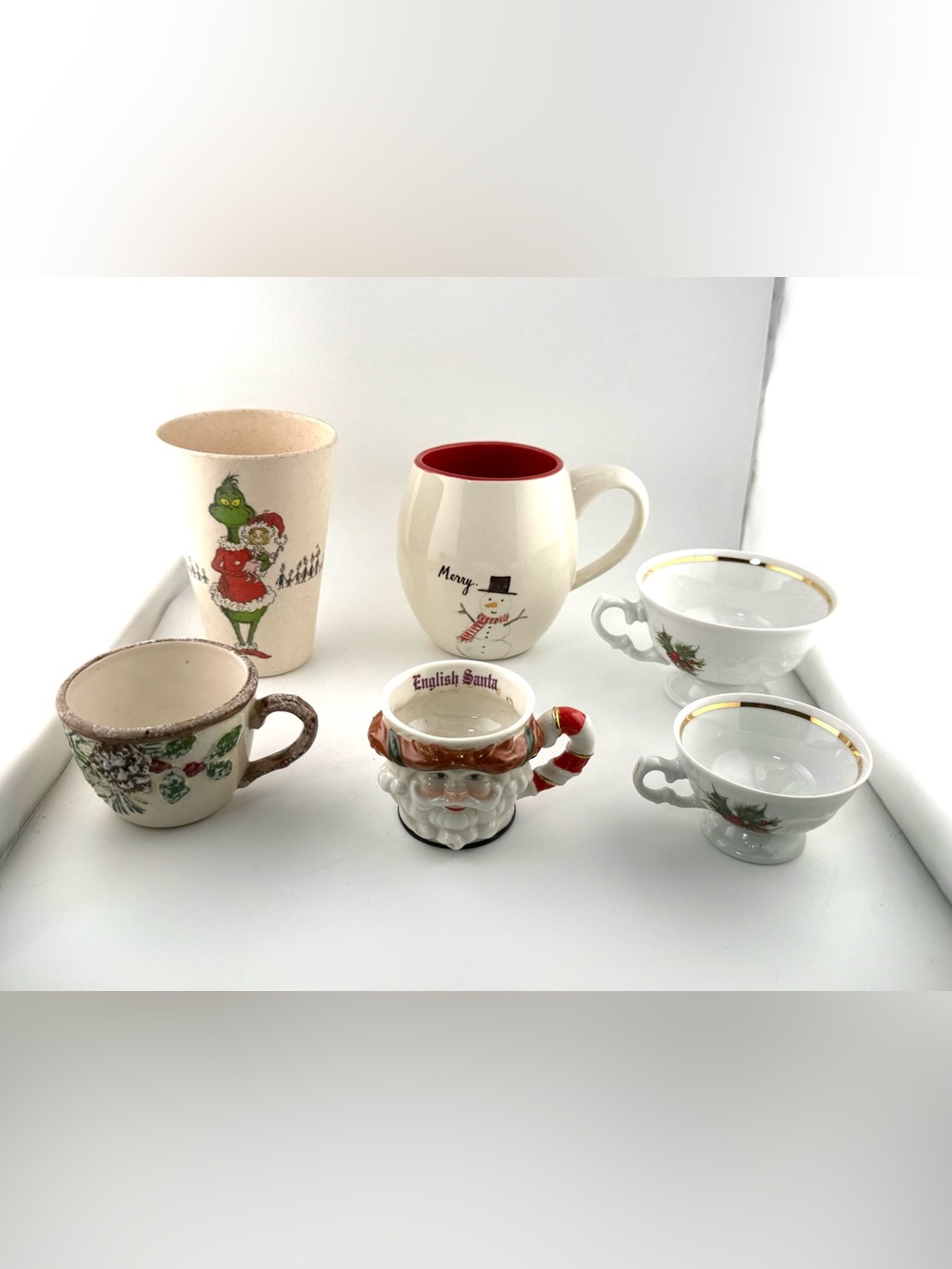 Festive Christmas Mug & Teacup Collection (6 Pieces)